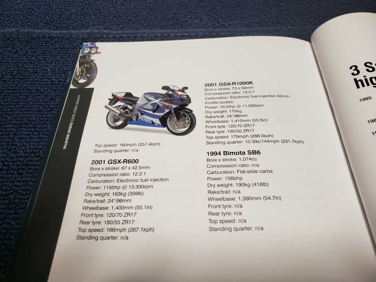 ■希少/即決/送料無料■ヘインズ/Haynes/SUZUKI/スズキGSX-R750 Rob Simmonds Foreword by ケビン シュワンツ_画像7