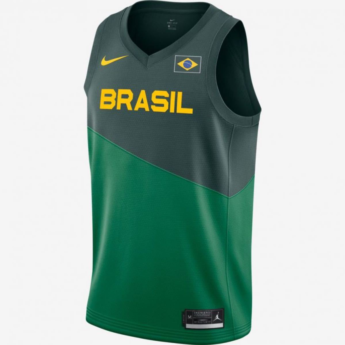 新品 NIKE バスケ ブラジル代表ユニホーム US Mサイズ タンクトップ ノースリーブ CQ0090-302