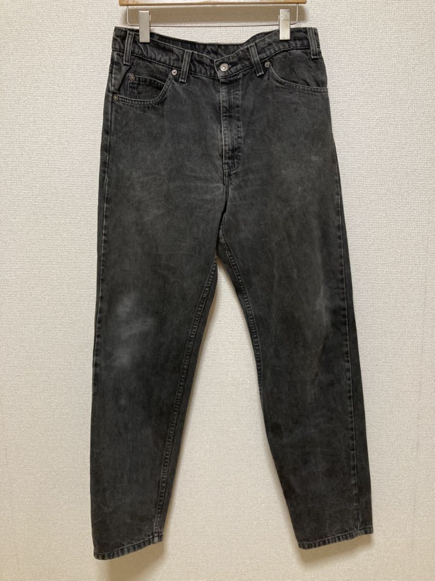 90's Levi's 550 リーバイス550 RELAXED FIT TAPERED LEG ブラックデニムパンツ W34 L32 メキシコ製 /USA 古着 ヴィンテージ