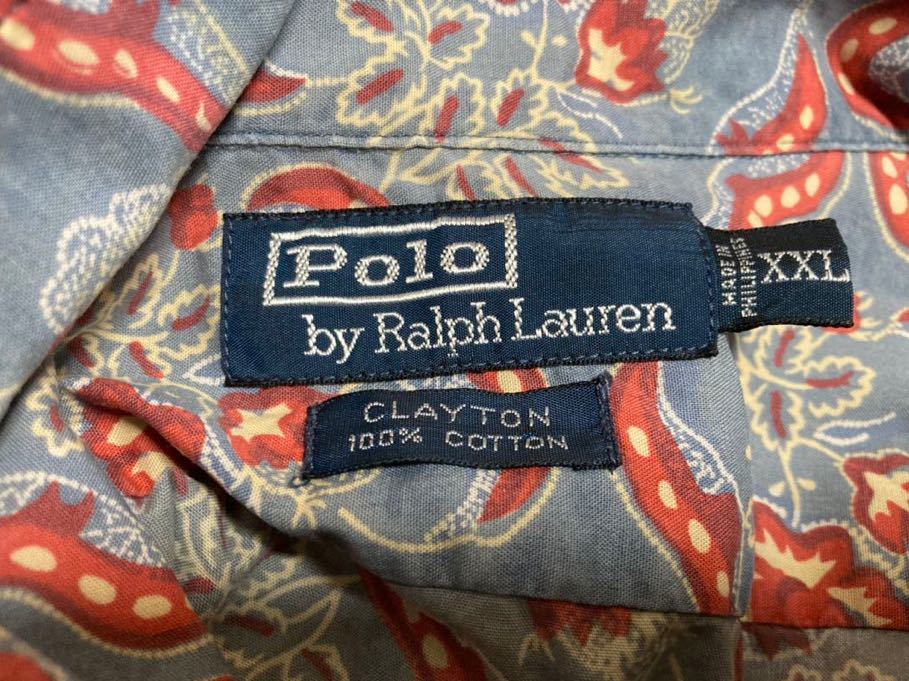 USA古着 90's Polo by Ralph Lauren ラルフローレン アロハシャツ 半袖 