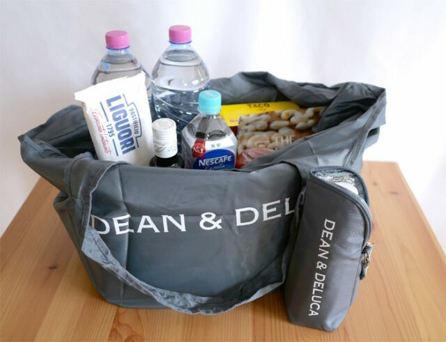 【新品付録】 DEAN & DELUCA レジかご買物バッグ ＋ ストラップ付き保冷ボトルケース