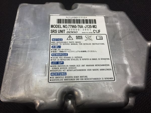 AB3346 オデッセイ RC477960-T6A-J120-M2エアバッグ コンピューター ECU リビルト保証付き。 エアーバック エアバック　_画像1