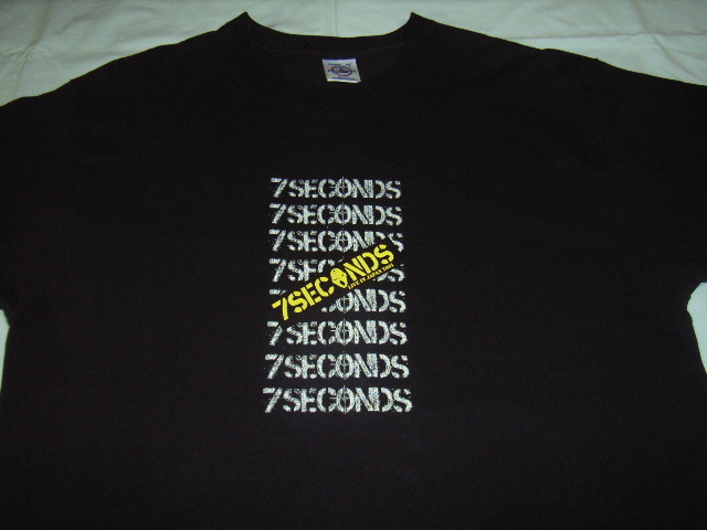 貴重★7SECONDS/LIVE IN JAPAN 2001 Tシャツ L/80's HC*gorilla biscuits minor threat youth of today bad religion mdc d.r.i.bad brainsの画像1