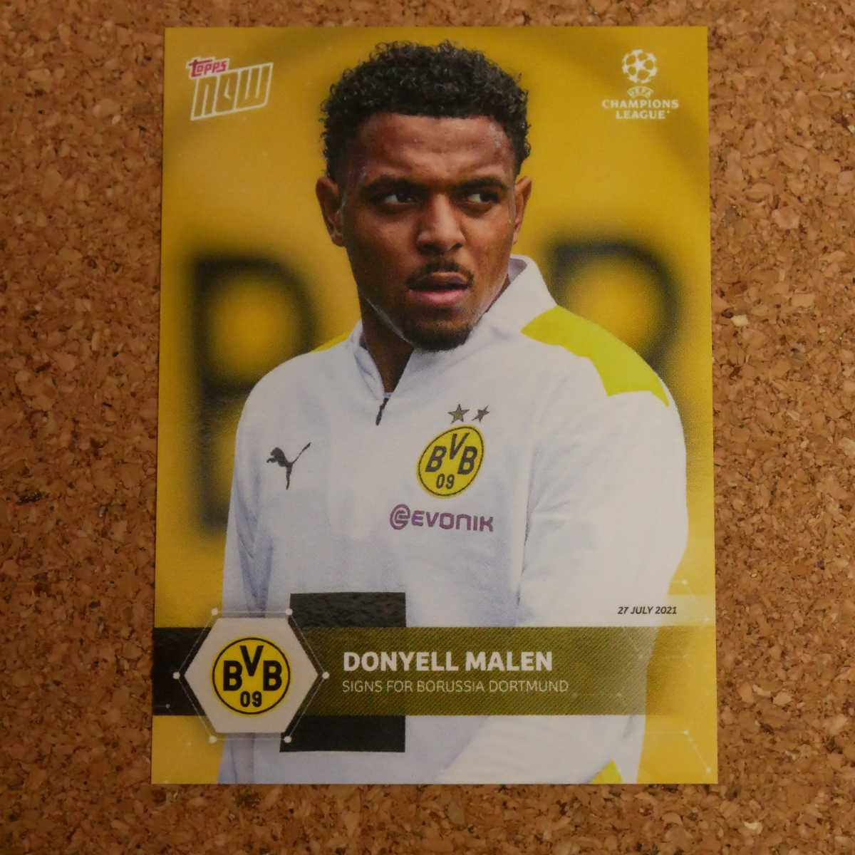 topps now Donyell Malen dortmund トップスナウ ドニエルマレン ドルトムント オランダ_画像1