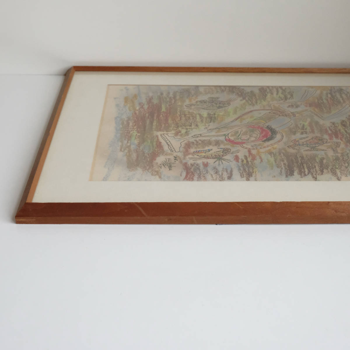  crayon picture picture manga? frame work interior decoration autographed autograph display fish taking . element ..