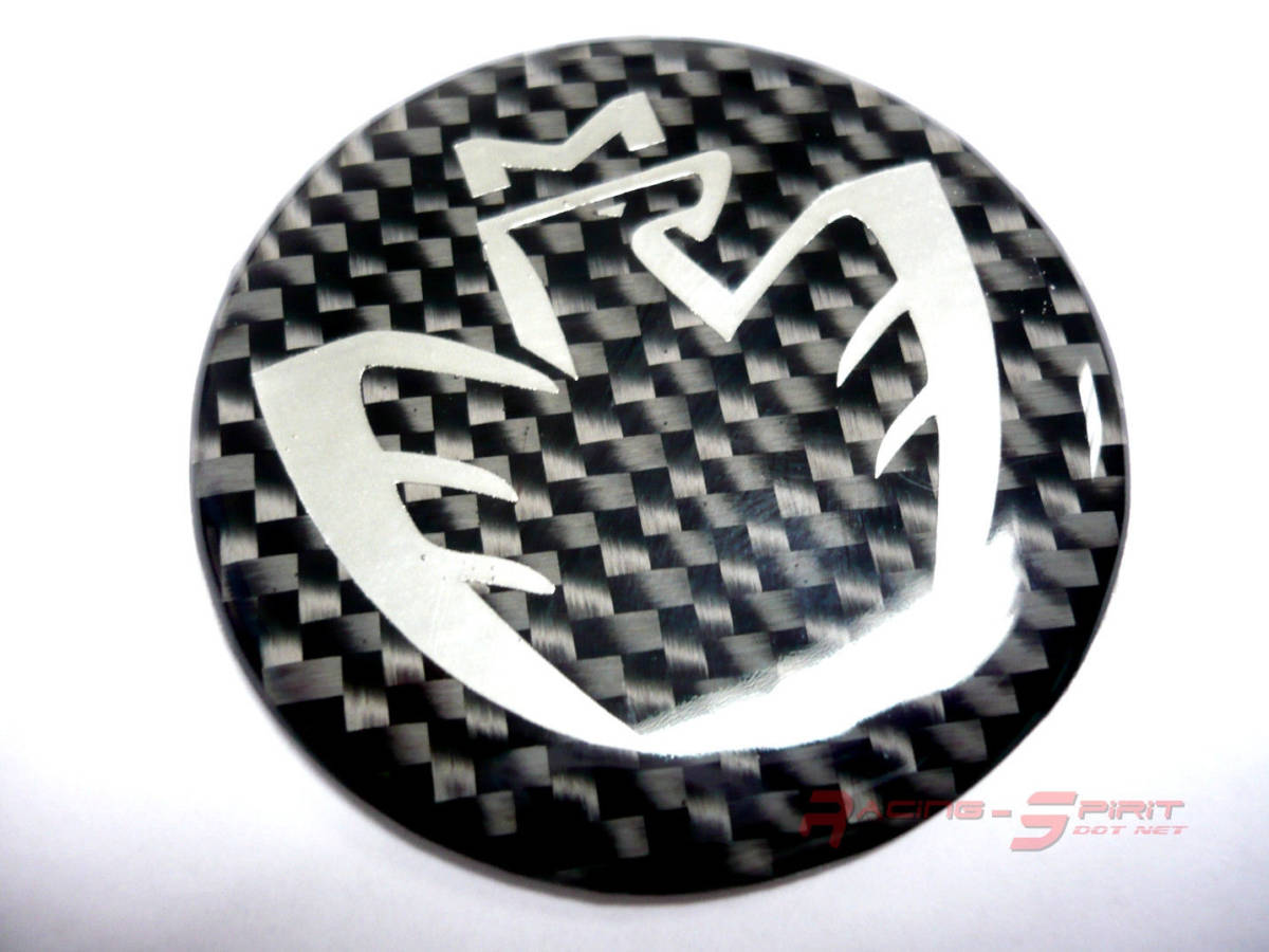 ** postage 140 jpy Toyota MRS steering gear horn emblem 40mm real carbon Logo MR-S interior trim JDM USDM Stan s**