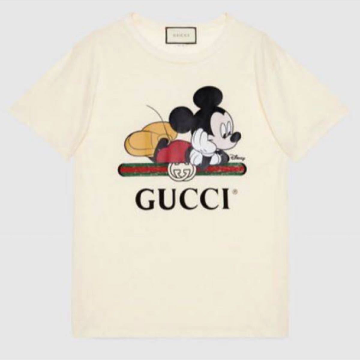 GUCCI×Disney ミッキー プリント オーバーサイズ Tシャツ グッチ 正規品 限定 コラボ