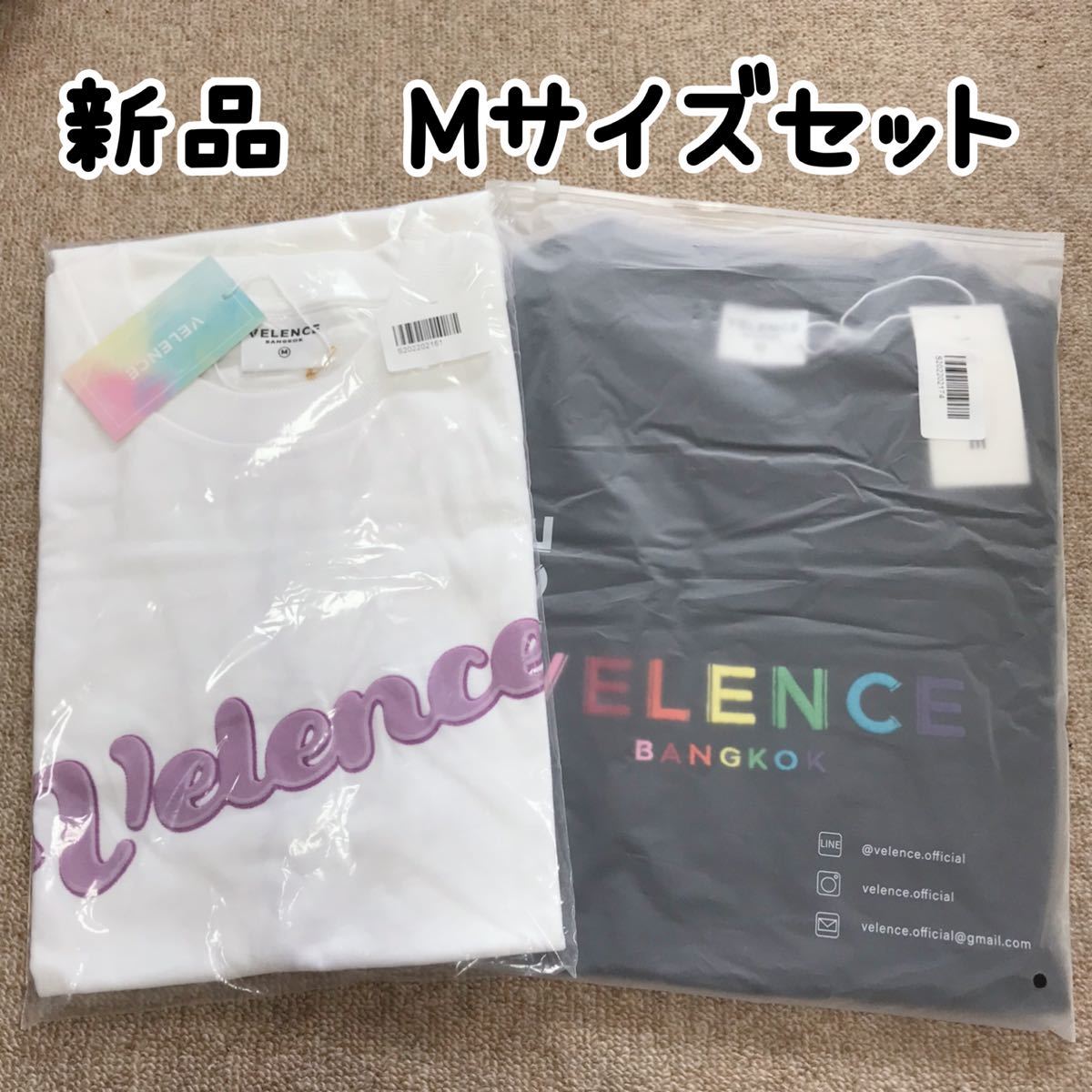 PayPayフリマ｜新品 velencne Tシャツ Mサイズ 2枚セット