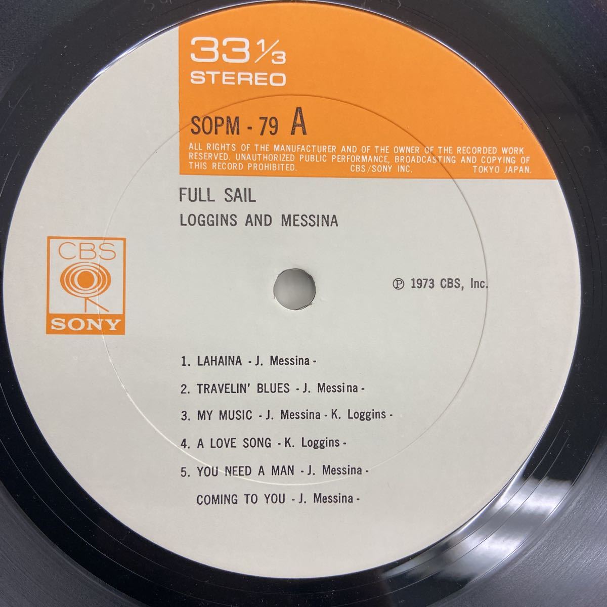 見開きLP LOGGINS & MESSINA / Full Sail / SOPM 79 / ケニー・ロギンス / 5枚以上で送料無料_画像2