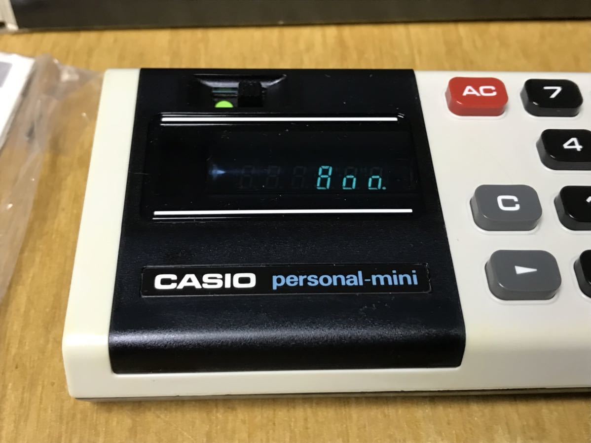  electrification has confirmed CASIO personal MINI Casio Mini CM-606 calculator count machine Showa Retro body 
