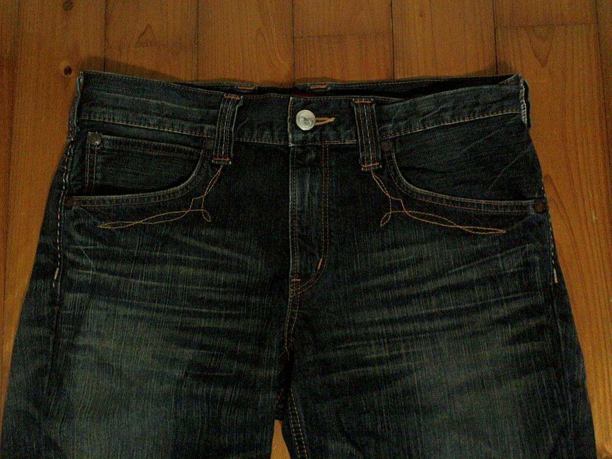 * Edwin 4527[EDWIN XV] половина Denim брюки джинсы ji- хлеб 32 индиго ржавчина cut off 