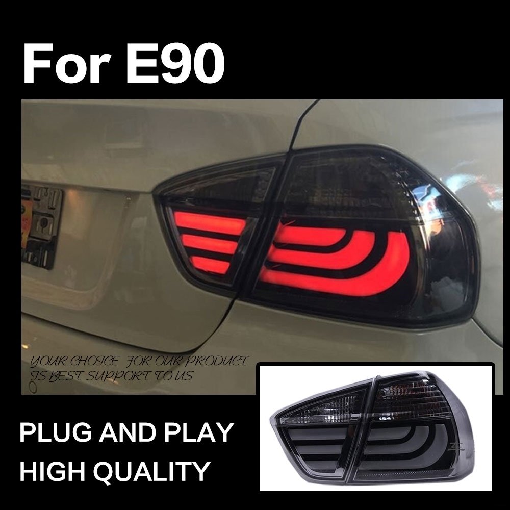 AOKEDING製 BMW E90 3シリーズ テールランプ LEDテールライト 定番キャンバス 安い購入 スモーク TYPE-C