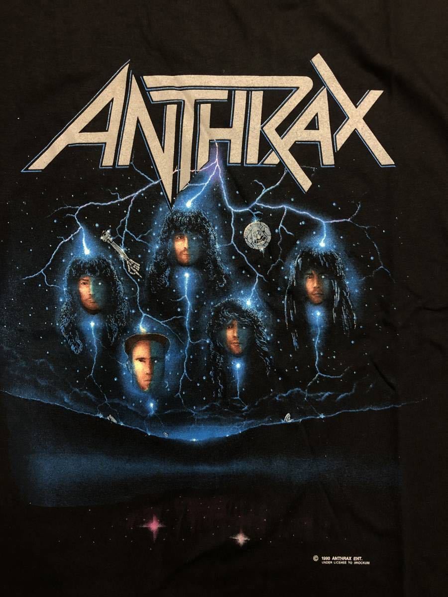 オンラインショップ アンスラックス T Shirt Anthrax デッドストック ブロッカム Usa 90年 バンド ロック Brockum Tシャツ ヘヴィメタル Tシャツ カットソー Reachahand Org