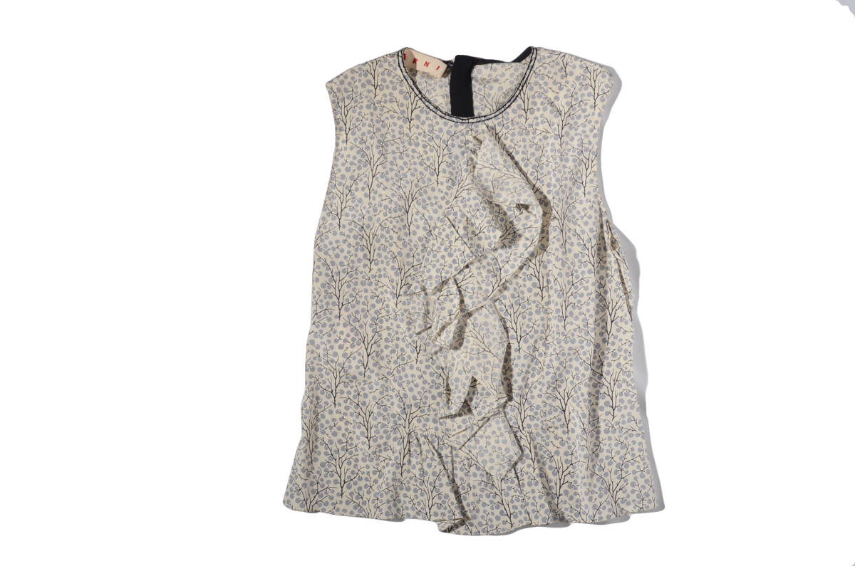 marni マルニ 花柄 シルクノースリーブプルオーバー 38 www.vdiec.com