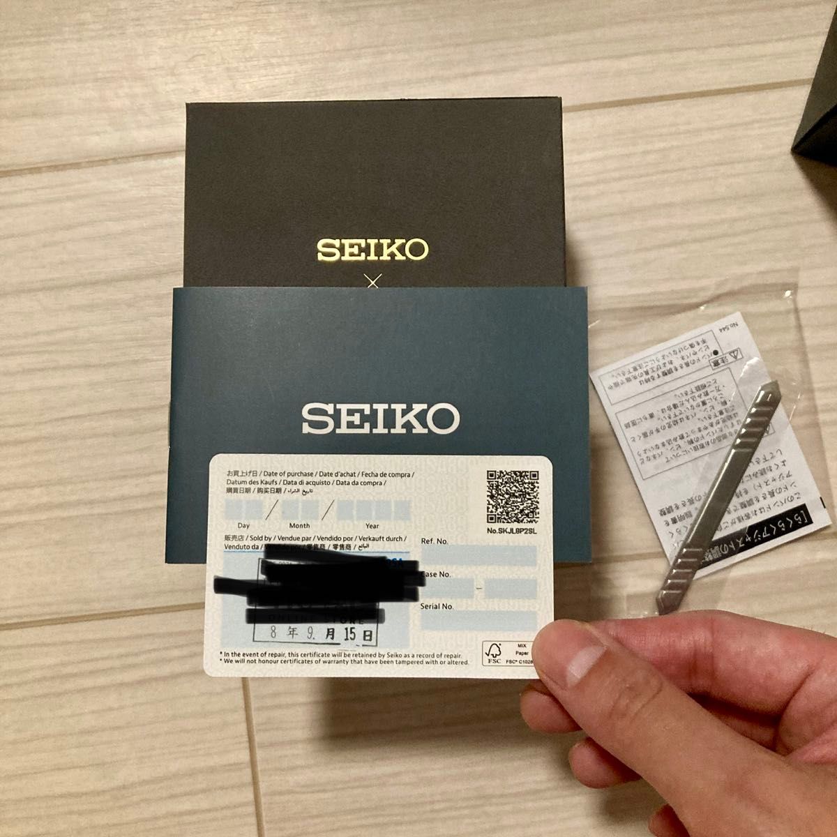 極美品！SEIKO×TiCTAC SZSB006 自動巻き 箱・保証書・コマ付 新品未使用】SEIKO×TiCTAC 記念コラボ SZSB006 自動巻き セイコー