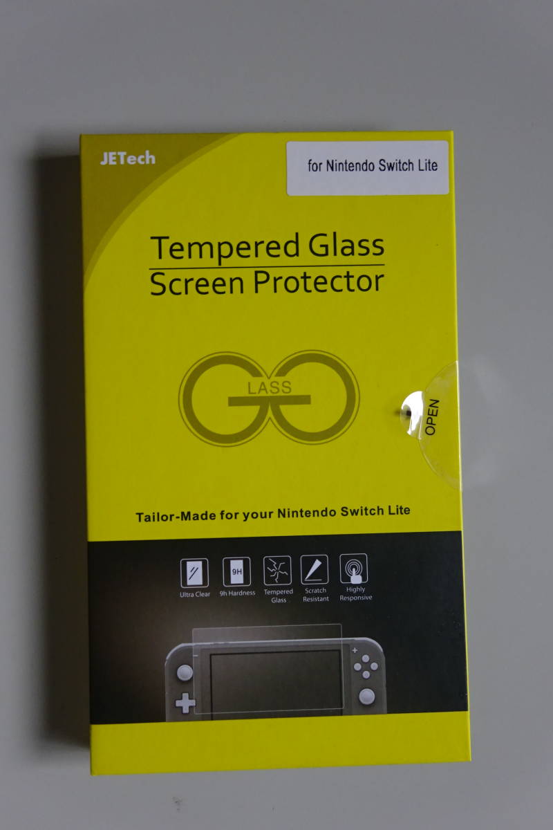 JEDirect Nintendo Switch Lite (2019モデル) 用 強化ガラス 液晶保護フィルム 2枚セット_画像1