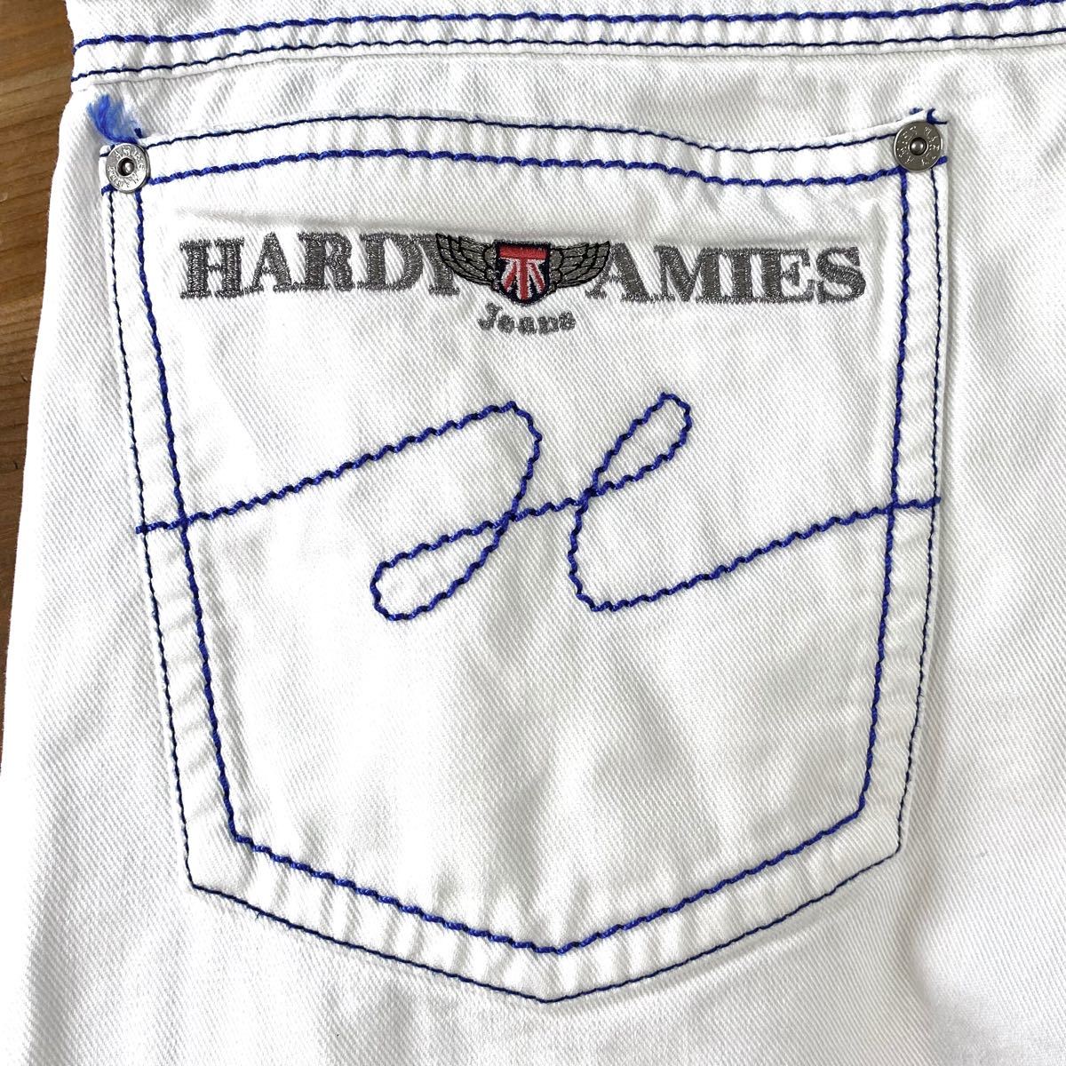 HARDY AMIES ハーディエイミス 2タック 極太 デニムスラックス HARDY AMIES ハーディエイミス 2タック 極太 デニムスラックス
