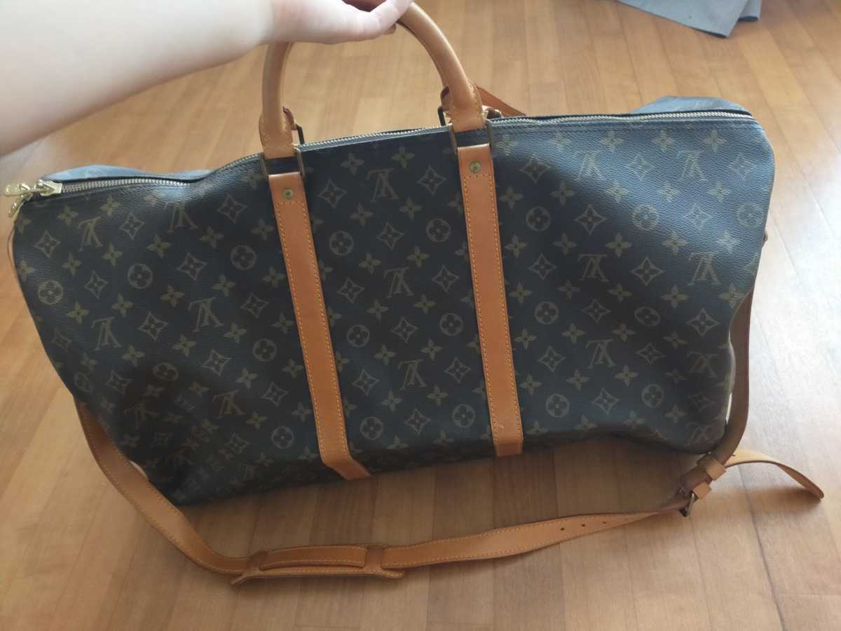 ルイヴィトン 人気 モノグラム キーポル60 大容量 ボストンバッグ バンドリエール　2way　LOUIS VUITTON　Keepall _画像2