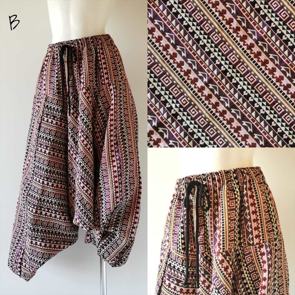  ethnic sarouel pants cotton woven cloth .. feeling less including carriage * new goods B* thick material u- Ben Asian yoga unisex 