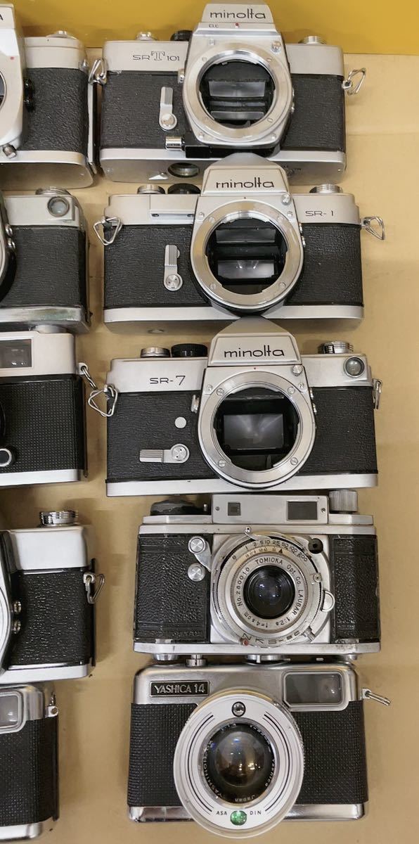 Canon OLYMPUS KONICA フィルムカメラ 15個まとめて売り ジャンク品_画像4