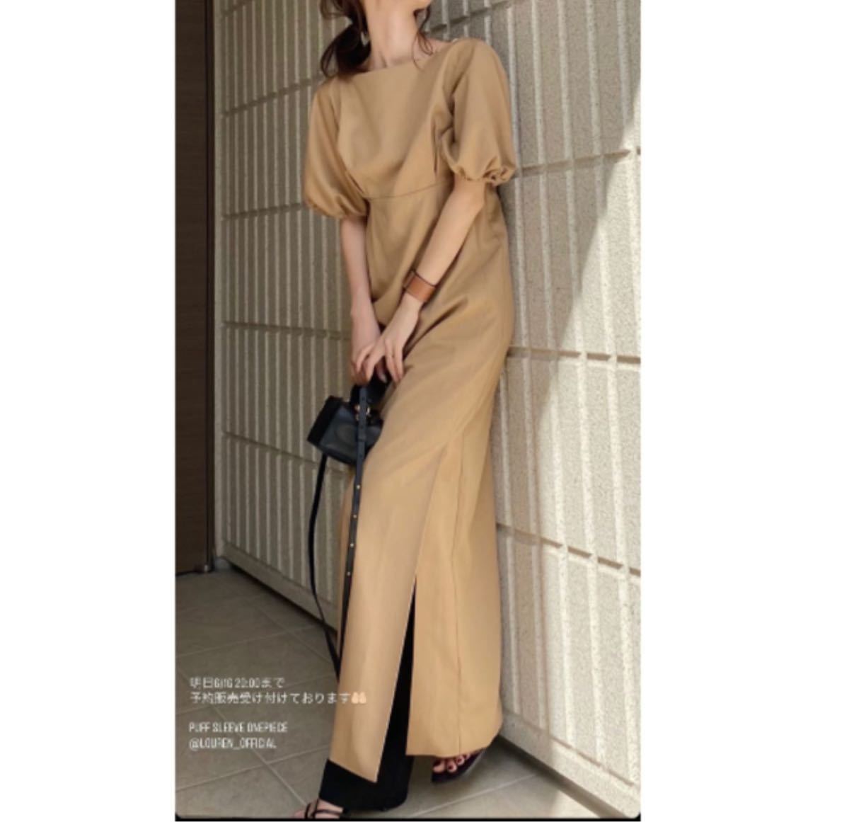 louren puff sleeve onepiece パフスリーブワンピース