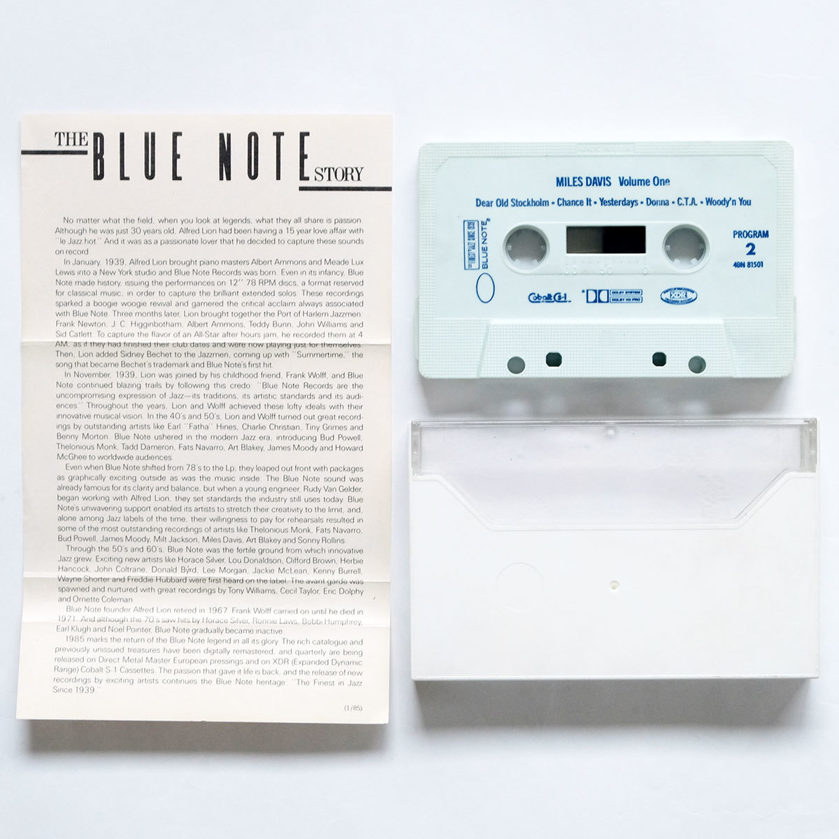 《Blue Note/ブルーノート/高音質XDR仕様/1985年リマスター/US版カセットテープ》Miles Davis Volume 1●マイルス デイヴィス Vol.1_画像4