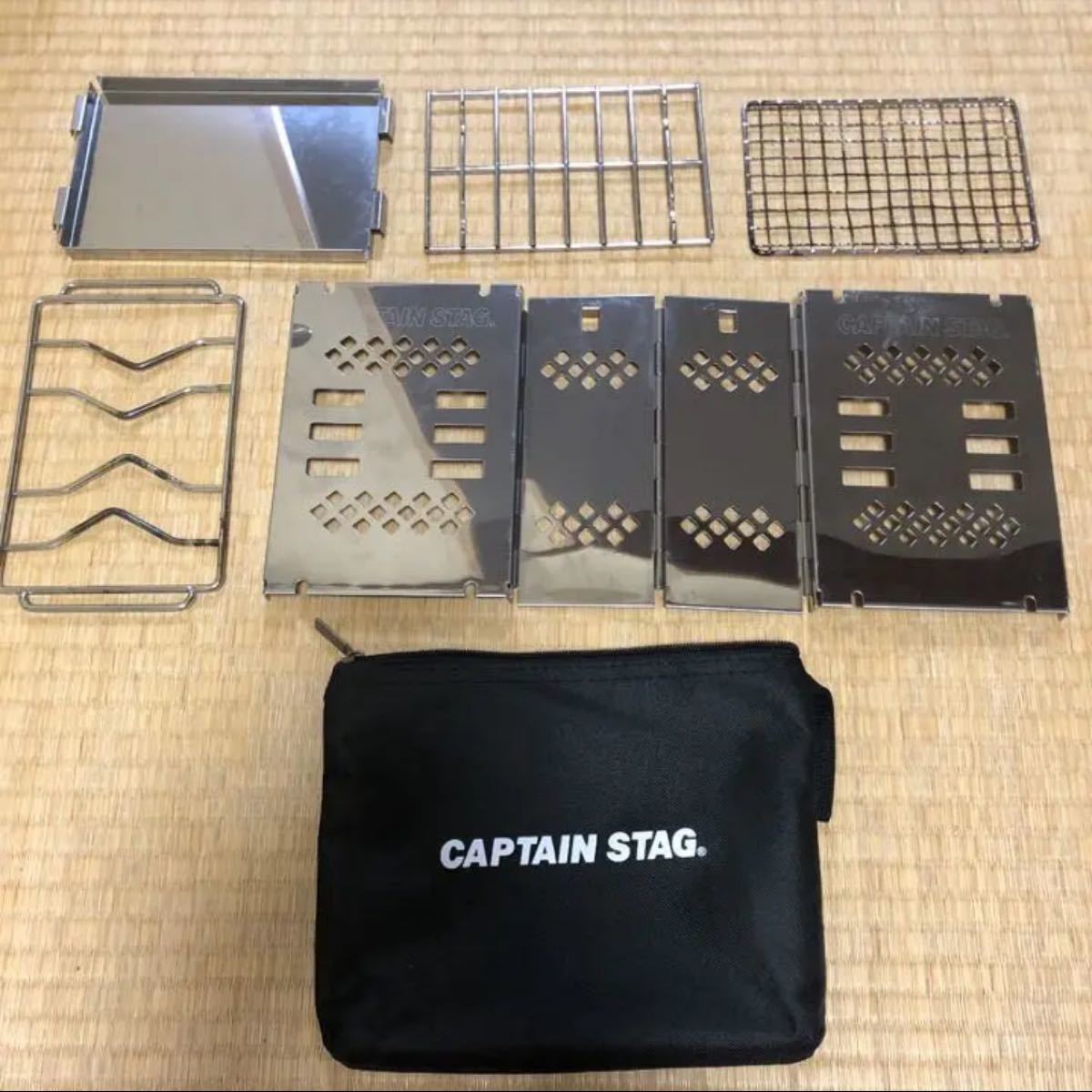 CAPTAIN STAG 折りたたみ キャプテンスタッグ バーベキューコンロ 焚火台 カマドスマートグリル