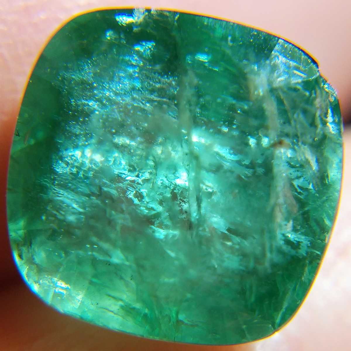 大粒 天然エメラルド 5.022ct ソーティング付き ルース 緑柱石 jewelry emerald ベリル ジュエリー 裸石 宝石 - 5