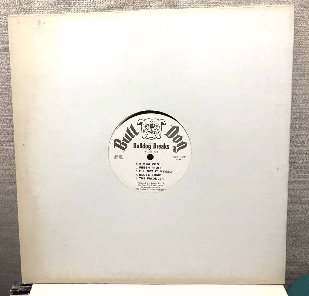 レア 倉庫出 Luv N' Haight 1991 Dan Prothero / Bulldog Breaks Volume Two Original US LP Fog City Records BD-002 絶版_画像3