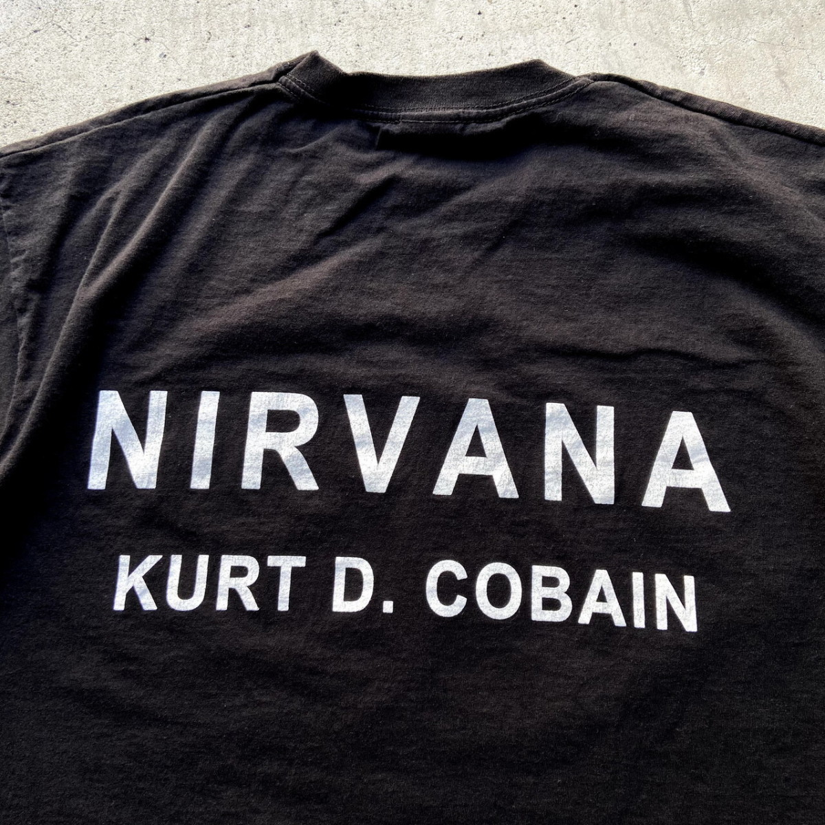 00年代 NIRVANA KURT COBAIN バンドTシャツ メンズM_画像7