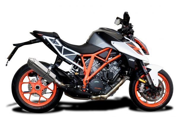 DELKEVIC スリップオンステンレストライオーバルマフラーKTM