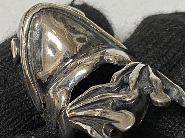 シルバー925 銀製 カエル デザイン 蛙 指輪 リング 展示未使用品_画像9