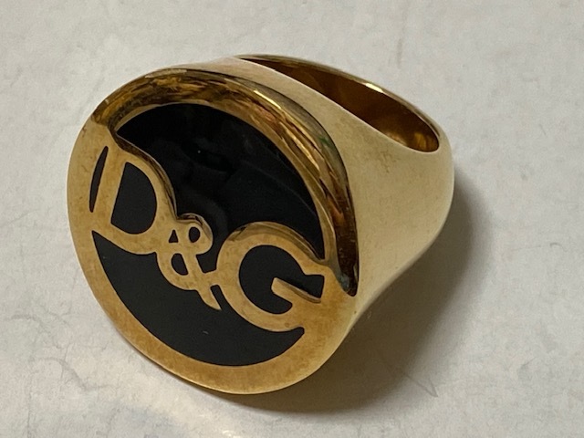 D &amp; G Dolce &amp; Gabbana Dolce &amp; Gabbana Ring Выставка Кольца неиспользованная предмета коробка