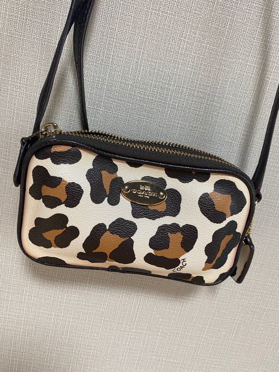 人気デザイナー coach コーチ ヒョウ柄 - ショルダーバッグ