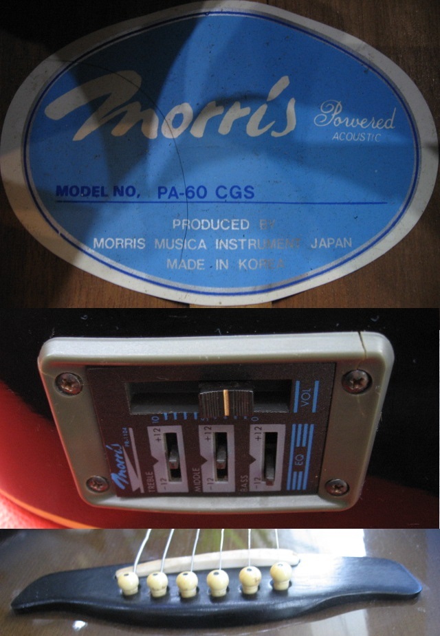 ◆管理PA-60 ◆即決◆ Morris モーリス 【PA-60 CGS】 エレアコ エレアコギター 音出しOK 中古
