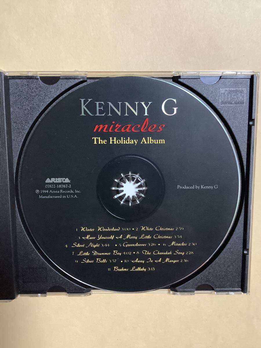 送料無料 ケニー G「MIRACLES ～THE HOLIDAY ALBUM～」輸入盤_画像9