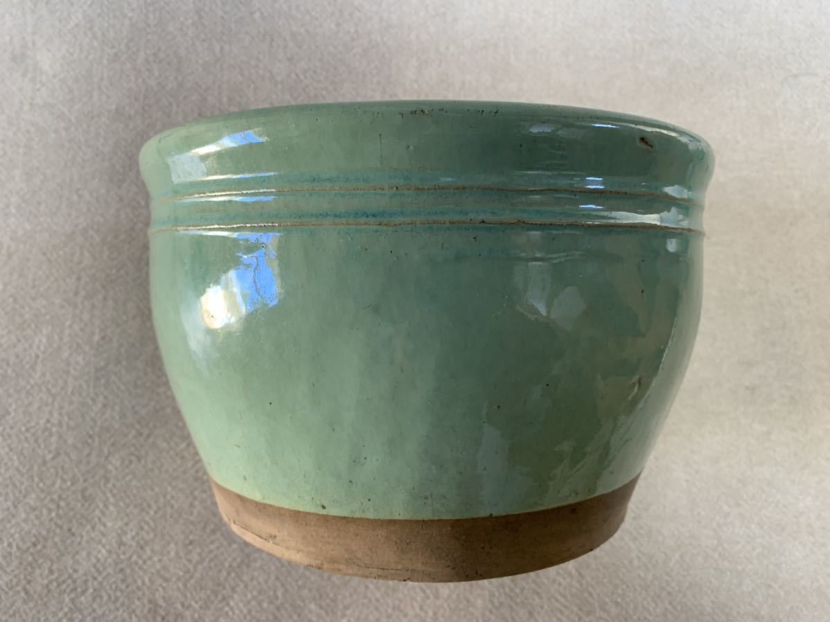 中国陶器 鈞窯 青釉 火鉢 古玩 唐物 工芸品 中国陶器 鈞窯 青釉 火鉢 古玩 唐物 工芸品