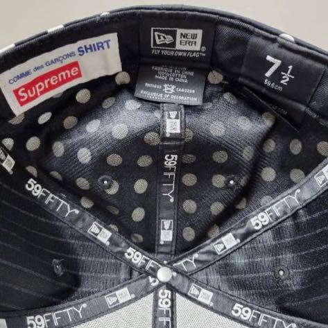 ◆激レア◆ 7 1/2 Supreme コムデギャルソン ニューエラ キャップ 14ss Box Logo ボックス ロゴ NEW ERA COMME des GARCONS シュプリーム