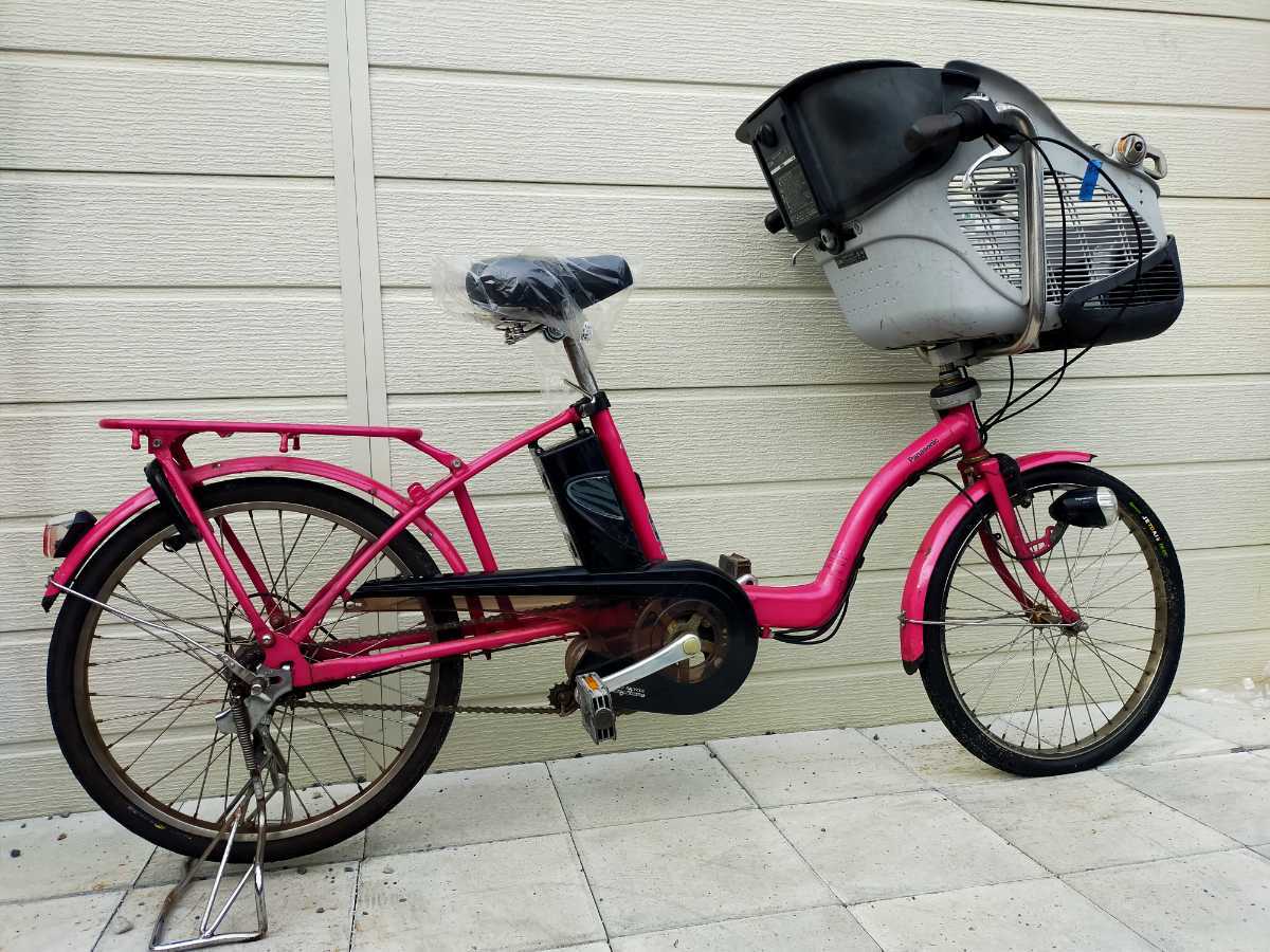  Panasonic Gyutto mini велосипед с электроприводом 20 дюймовый ENMM033 2011 год салон 3 ступени переключение скоростей 8.0Ah аккумулятор * зарядное устройство подготовлен велосипед! 091303