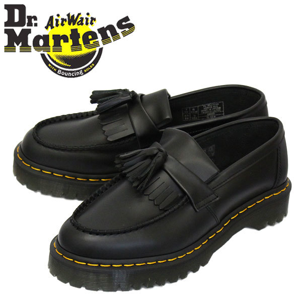 正規 Dr.Martens (ドクターマーチン) 26957001 ADRIAN BEX エイドリアン ベックス タッセルローファー レザーシューズ BLACK UK8-約27.0cm