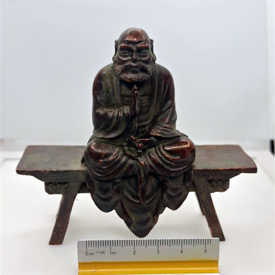 中国古銅　 明代　佛像 　古置物 古擺件 中国古美術 時代物 古董品　454.2ｇ　 A44_画像1