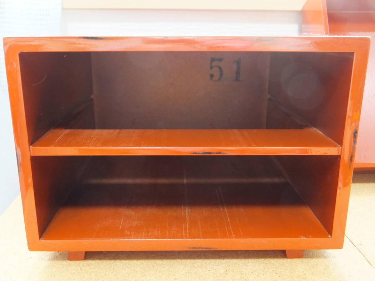 中古 工芸品 木製 2段 引き出し 収納 ケース レトロ 家具 アンティーク インテリア 年代物 drawer JAPAN RETRO wooden Furniture Antique