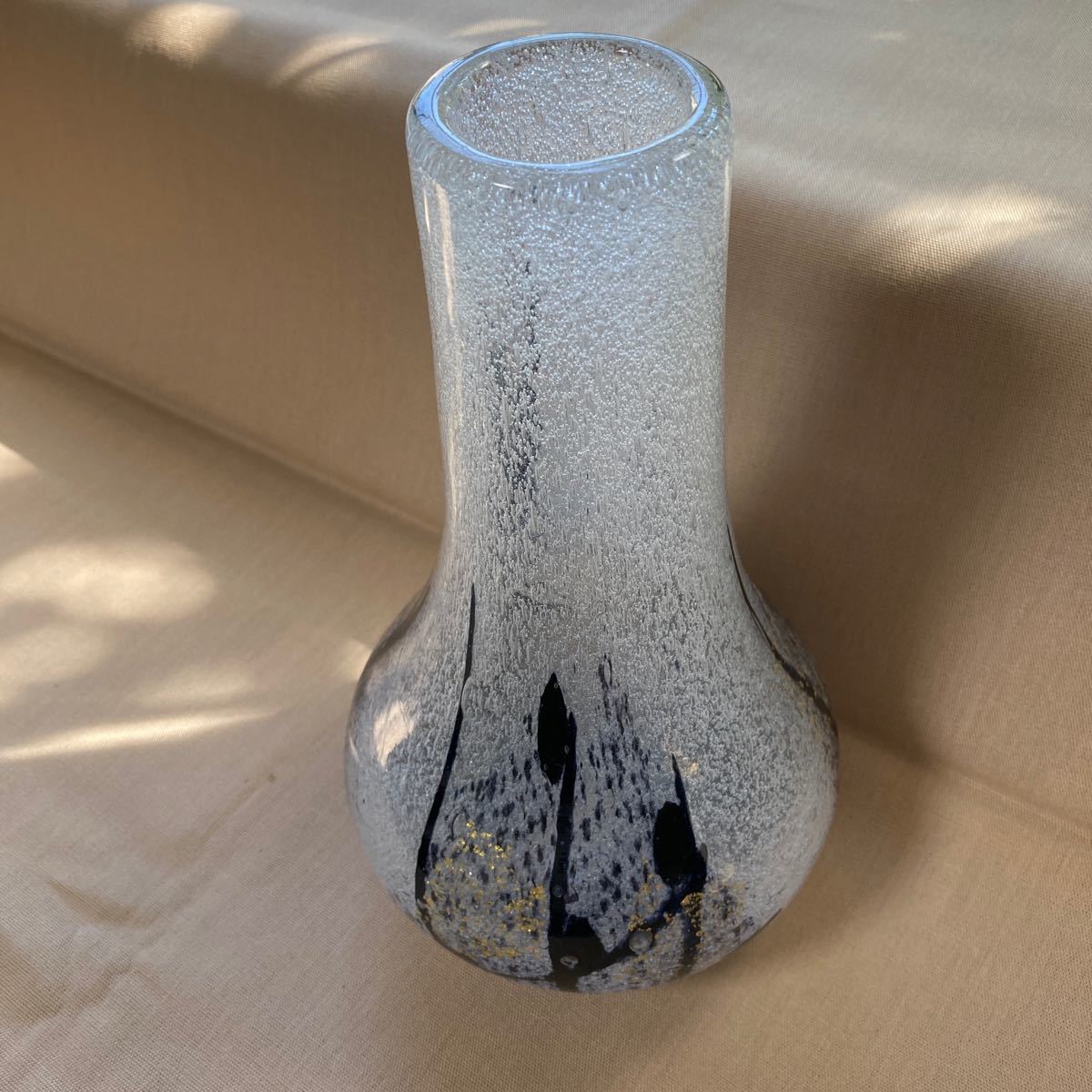 PayPayフリマ｜岩田ガラス Iwata glass ガラス花瓶 未使用品