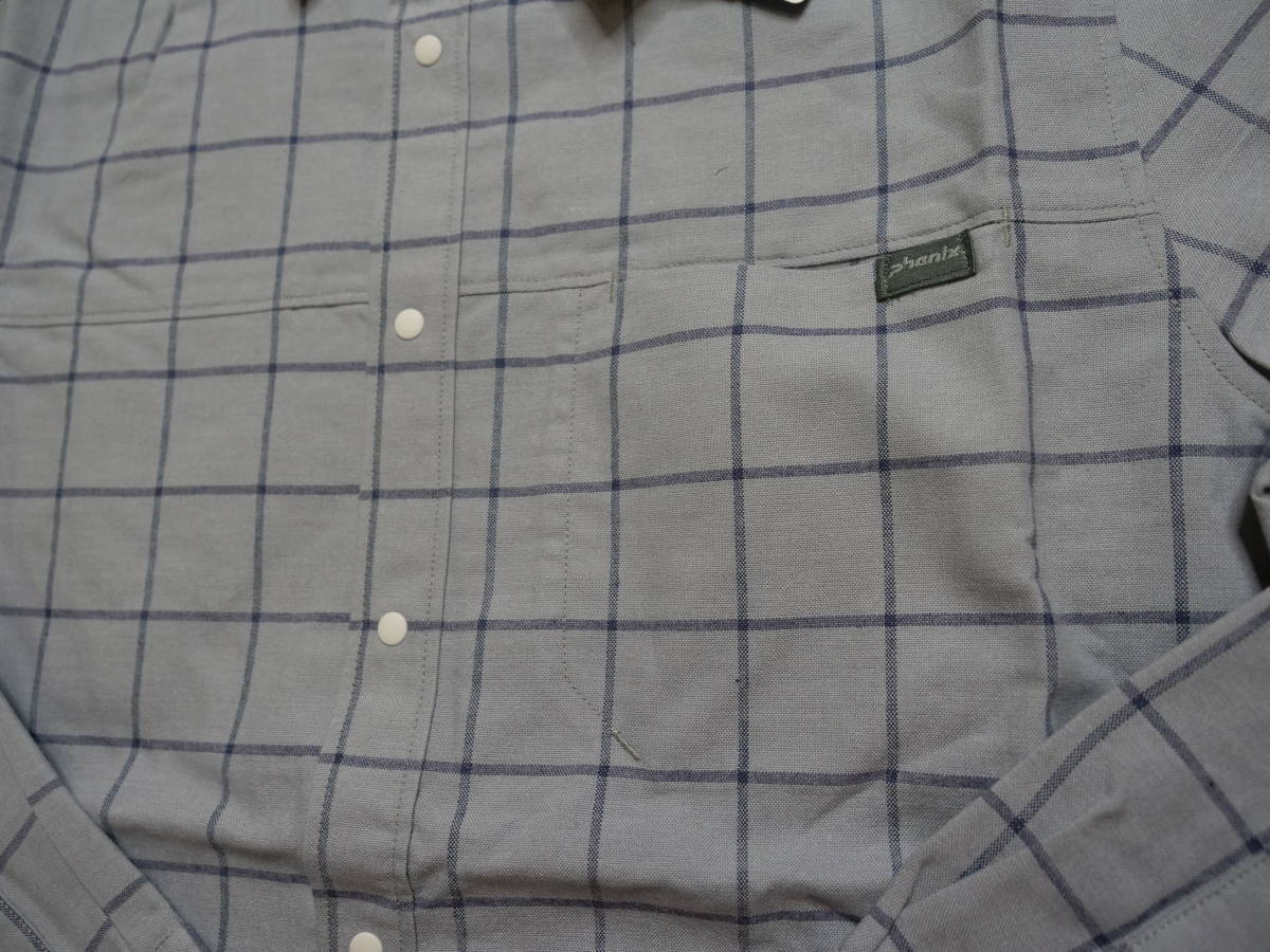 新品　フェニックス　サイズM　phenix Windowpane Check Shirts PH652LS16_画像5