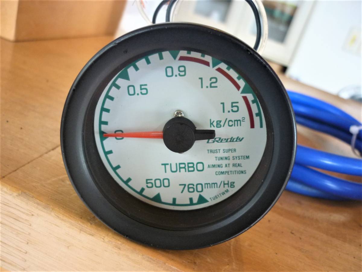 安心の消毒済 トラスト グレッディ 機械式 ブースト計 60パイ メータ