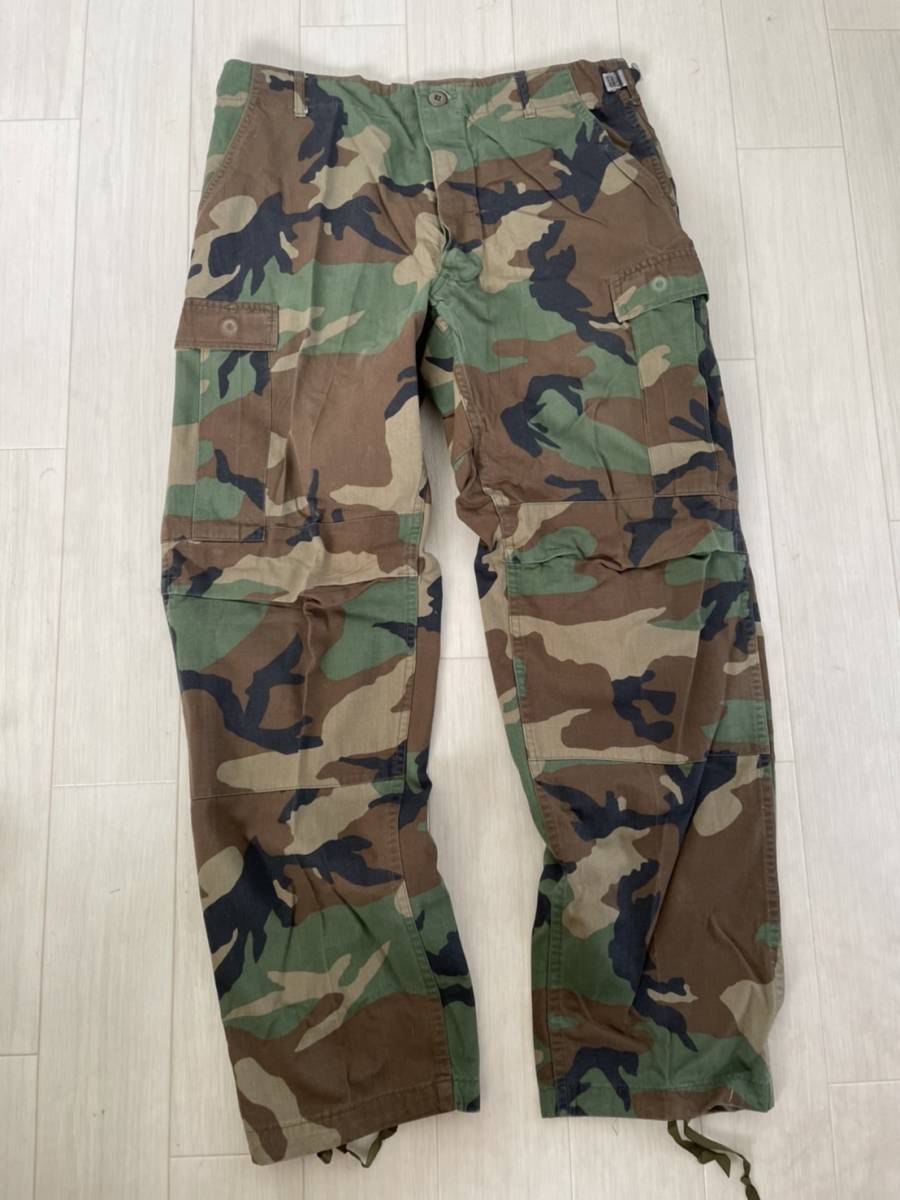 OUTLET SALE 実物 US BDU ウッドランド迷彩 パンツ ミディアム