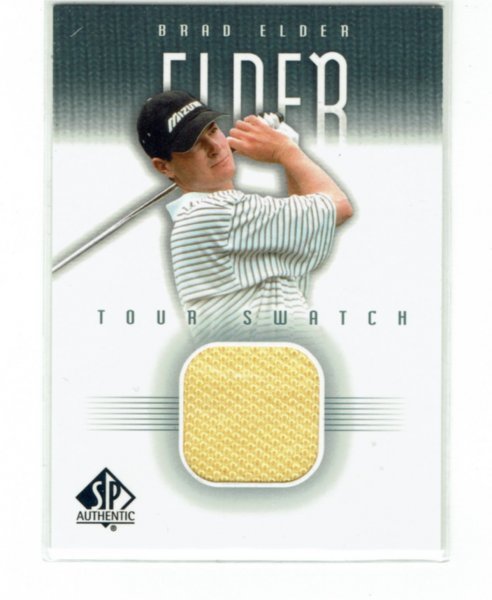 【Brad Elder】2001 UD SP Authentic ゴルフ Tour Swatch ジャージーカード #BE-TS_画像1