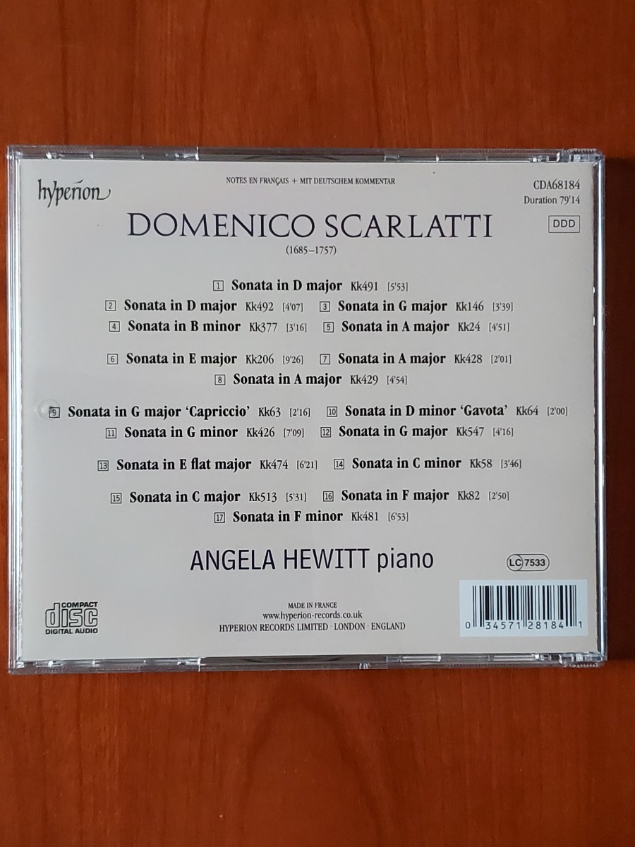 ANGELA HEWITT Scarlatti: Sonatas Vol 2