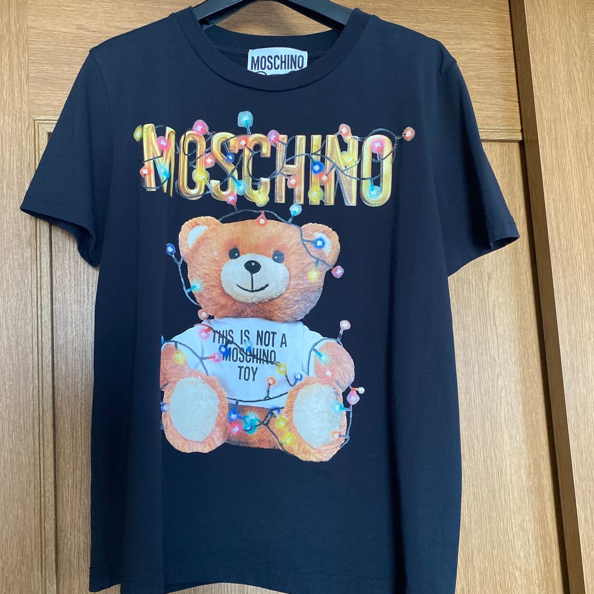 モスキーノ MOSCHINO ベア 半袖Tシャツ ブラック 新品同様 モスキーノ MOSCHINO ベア 半袖Tシャツ ブラック 新品同様