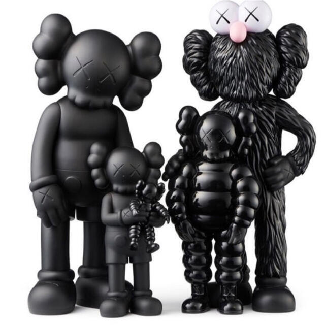 #2 KAWS FAMILY BLACK KAWS TOKYO FIRST カウズ ファミリー ブラック メディコムトイ MEDICOM TOY